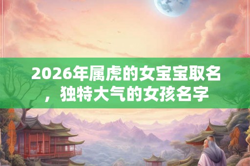 2026年属虎的女宝宝取名，独特大气的女孩名字