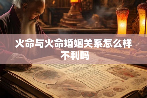 火命与火命婚姻关系怎么样 不利吗