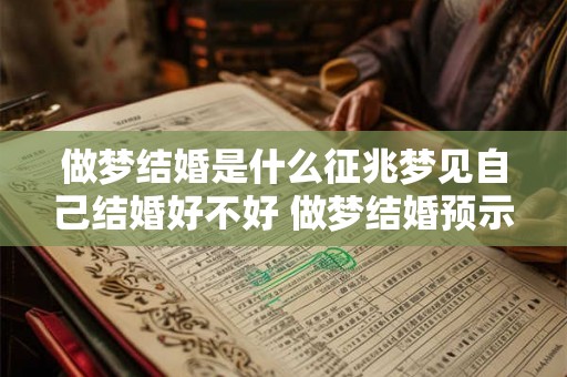 做梦结婚是什么征兆梦见自己结婚好不好 做梦结婚预示什么好坏分析