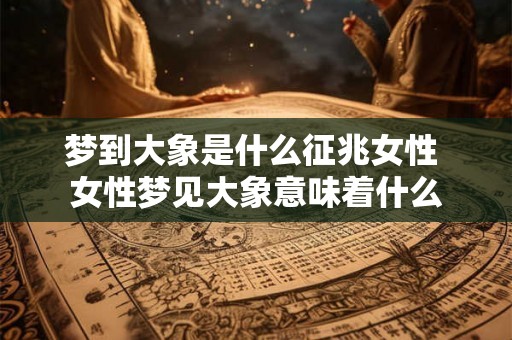 梦到大象是什么征兆女性 女性梦见大象意味着什么