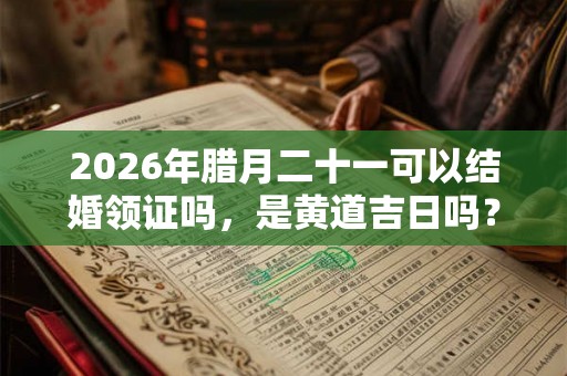 2026年腊月二十一可以结婚领证吗，是黄道吉日吗？