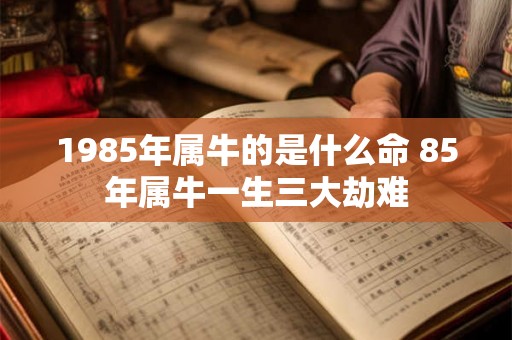 1985年属牛的是什么命 85年属牛一生三大劫难