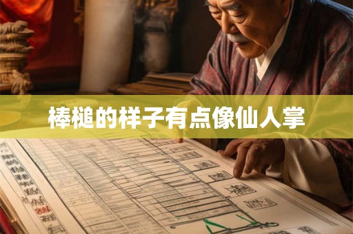 棒槌的样子有点像仙人掌