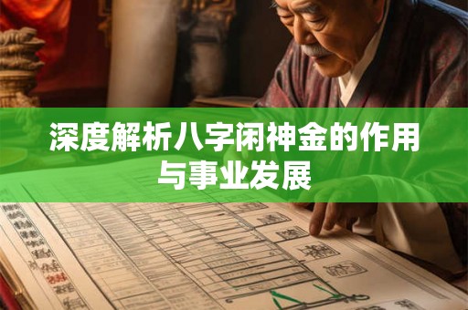 深度解析八字闲神金的作用与事业发展