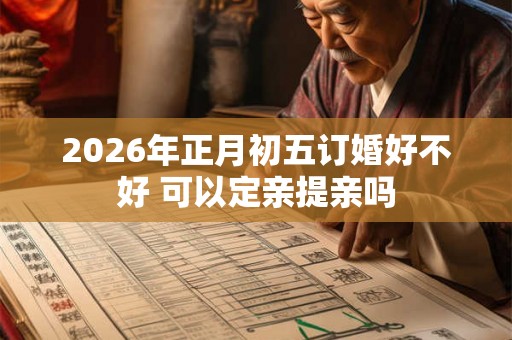 2026年正月初五订婚好不好 可以定亲提亲吗 2026年正月初五订婚好不好 可以定亲提亲吗