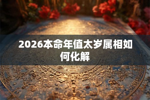 2026本命年值太岁属相如何化解