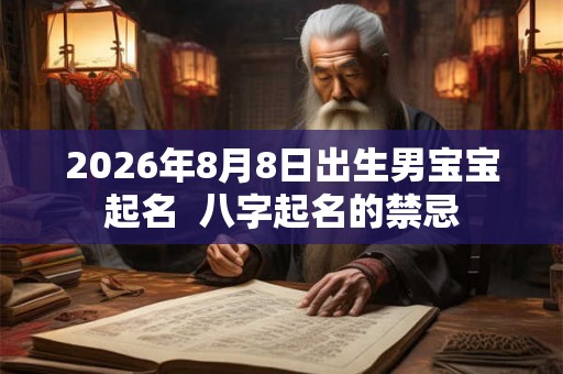 2026年8月8日出生男宝宝起名 八字起名的禁忌 2026年8月8日出生男宝宝起名 八字起名的禁忌