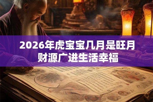 2026年虎宝宝几月是旺月 财源广进生活幸福