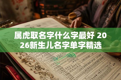 属虎取名字什么字最好 2026新生儿名字单字精选