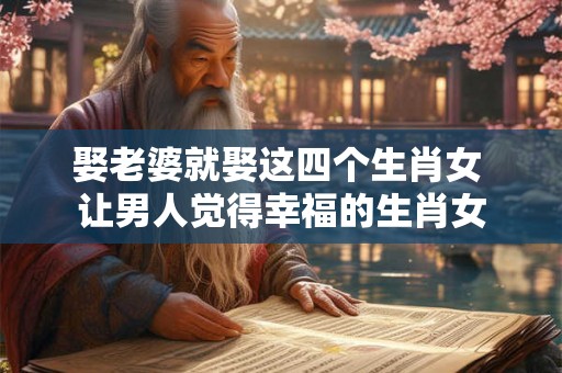 娶老婆就娶这四个生肖女 让男人觉得幸福的生肖女
