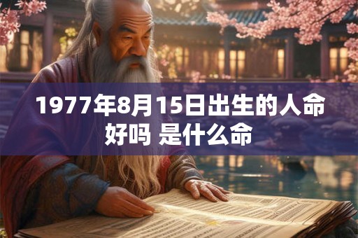 1977年8月15日出生的人命好吗 是什么命