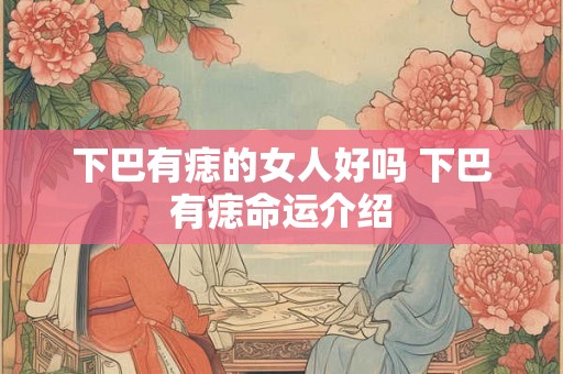 下巴有痣的女人好吗 下巴有痣命运介绍 下巴有痣的女人好吗 下巴有痣命运介绍