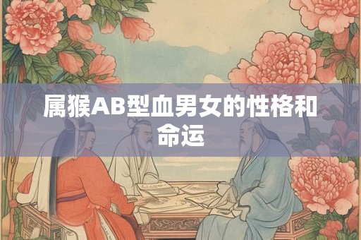 属猴AB型血男女的性格和命运