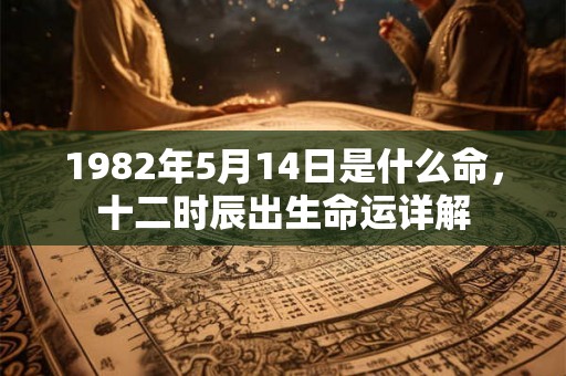 1982年5月14日是什么命，十二时辰出生命运详解