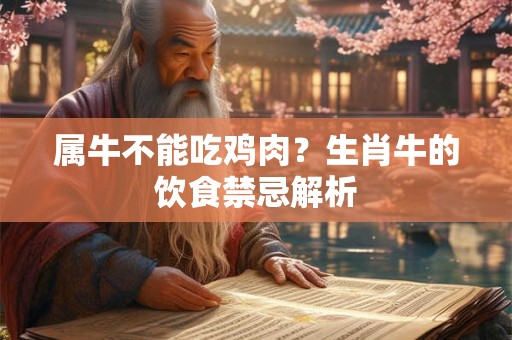 属牛不能吃鸡肉?生肖牛的饮食禁忌解析 属牛不能吃鸡肉?生肖牛的饮食禁忌解析