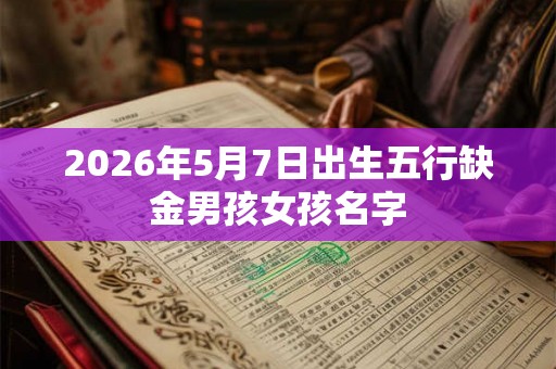 2026年5月7日出生五行缺金男孩女孩名字