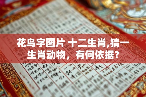 花鸟字图片 十二生肖,猜一生肖动物,有何依据? 花鸟字图片 十二生肖,猜一生肖动物,有何依据?