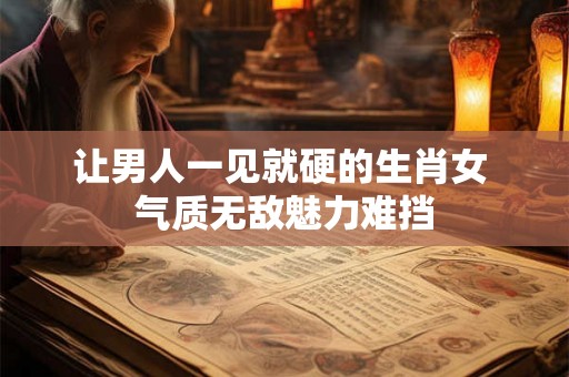让男人一见就硬的生肖女 气质无敌魅力难挡