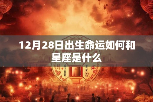 12月28日出生命运如何和星座是什么