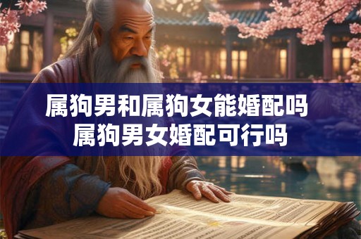 属狗男和属狗女能婚配吗 属狗男女婚配可行吗
