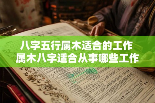 八字五行属木适合的工作 属木八字适合从事哪些工作 八字五行属木适合的工作 属木八字适合从事哪些工作