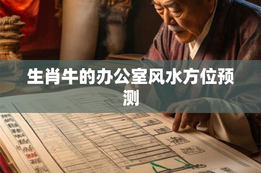 生肖牛的办公室风水方位预测