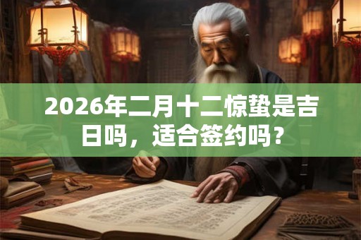 2026年二月十二惊蛰是吉日吗，适合签约吗？