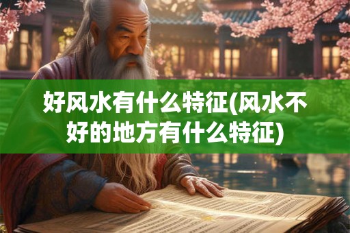 好风水有什么特征(风水不好的地方有什么特征)