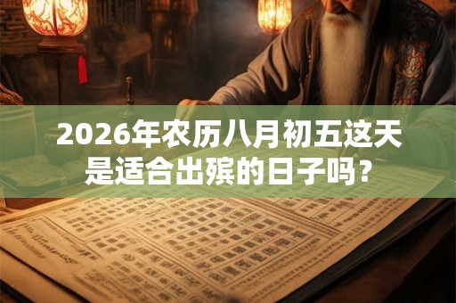 2026年农历八月初五这天是适合出殡的日子吗？