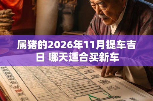 属猪的2026年11月提车吉日 哪天适合买新车