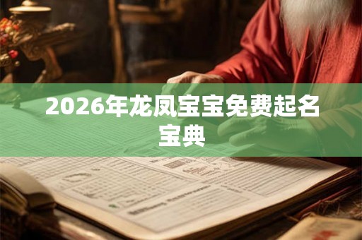 2026年龙凤宝宝免费起名宝典 2026年龙凤宝宝免费起名宝典
