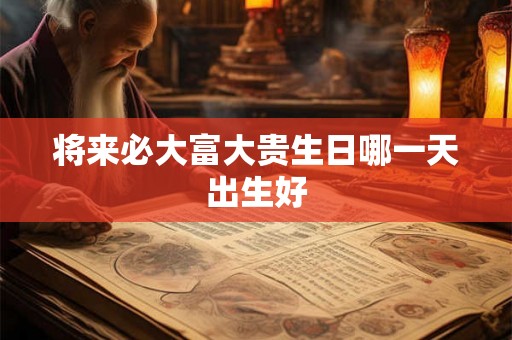 将来必大富大贵生日哪一天出生好