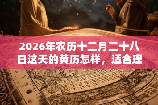 2026年农历十二月二十八日这天的黄历怎样，适合理发吗？