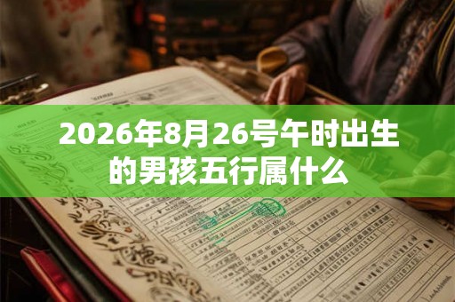 2026年8月26号午时出生的男孩五行属什么