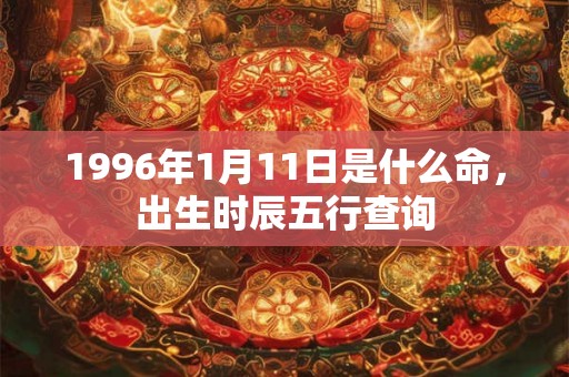 1996年1月11日是什么命,出生时辰五行查询 1996年1月11日是什么命,出生时辰五行查询