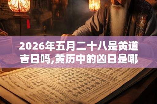 2026年五月二十八是黄道吉日吗,黄历中的凶日是哪些