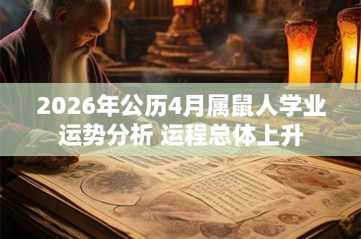 2026年公历4月属鼠人学业运势分析 运程总体上升