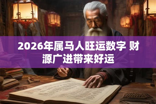 2026年属马人旺运数字 财源广进带来好运