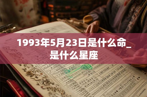 1993年5月23日是什么命_是什么星座