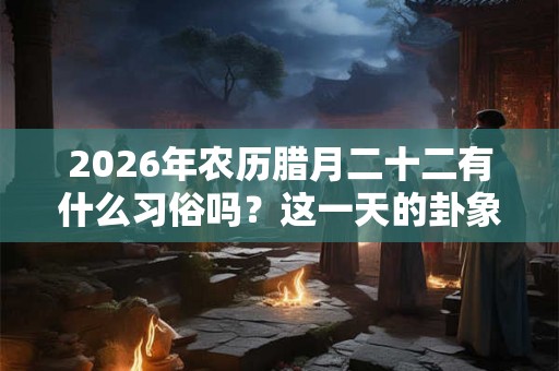 2026年农历腊月二十二有什么习俗吗？这一天的卦象怎么样？