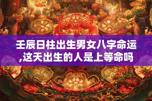 壬辰日柱出生男女八字命运,这天出生的人是上等命吗