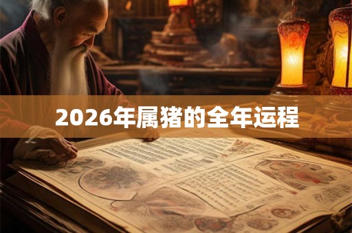 2026年属猪的全年运程