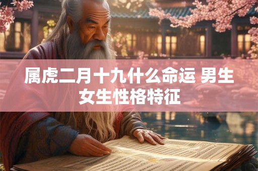 属虎二月十九什么命运 男生女生性格特征