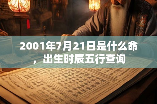 2001年7月21日是什么命，出生时辰五行查询