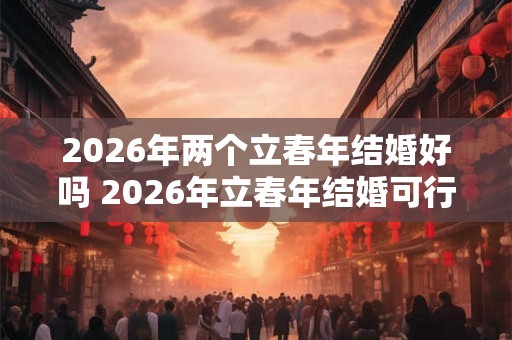 2026年两个立春年结婚好吗 2026年立春年结婚可行吗