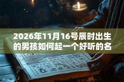 2026年11月16号辰时出生的男孩如何起一个好听的名字 2026年11月16号辰时出生的男孩如何起一个好听的名字