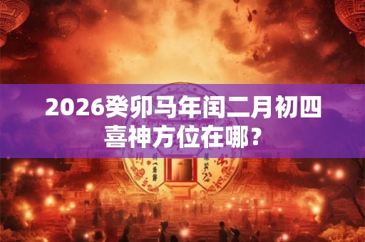 2026癸卯马年闰二月初四喜神方位在哪? 2026癸卯马年闰二月初四喜神方位在哪?