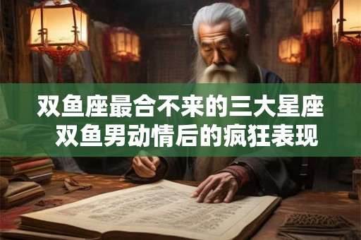 双鱼座最合不来的三大星座  双鱼男动情后的疯狂表现