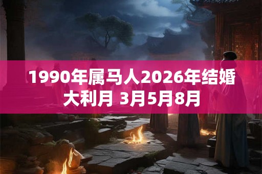1990年属马人2026年结婚大利月 3月5月8月