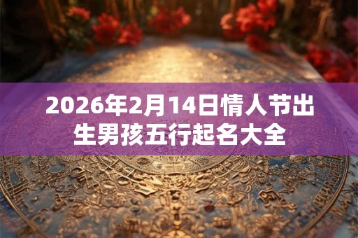 2026年2月14日情人节出生男孩五行起名大全